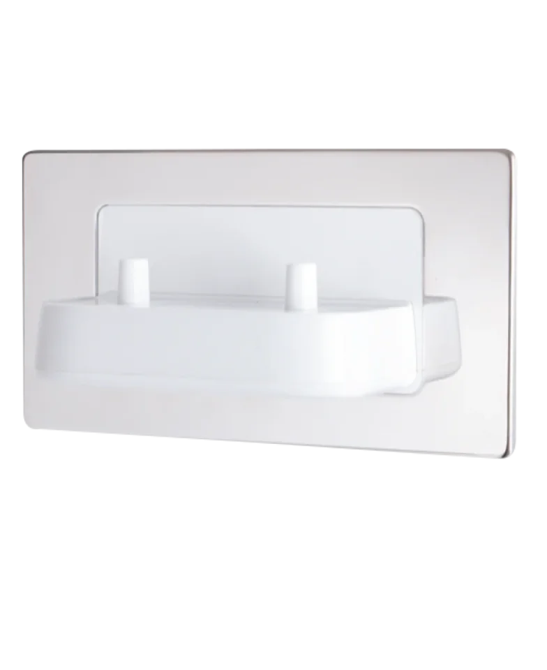 Proofvision Tbcharge Faceplate Only For Pv11 & Pv12 Toothbrush Charges - Polished Silver product image - Image 1