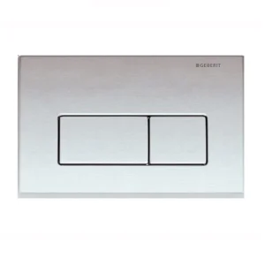 Geberit Kappa50 Square Flush Plate For Dual Flush - Matt Chrome