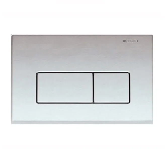 Geberit Kappa50 Square Flush Plate For Dual Flush - Matt Chrome product image - Image 2