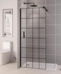 Eastbrook Vantage 2000 8mm Framed Walkin Panel 1400 X 2000 Matt Black