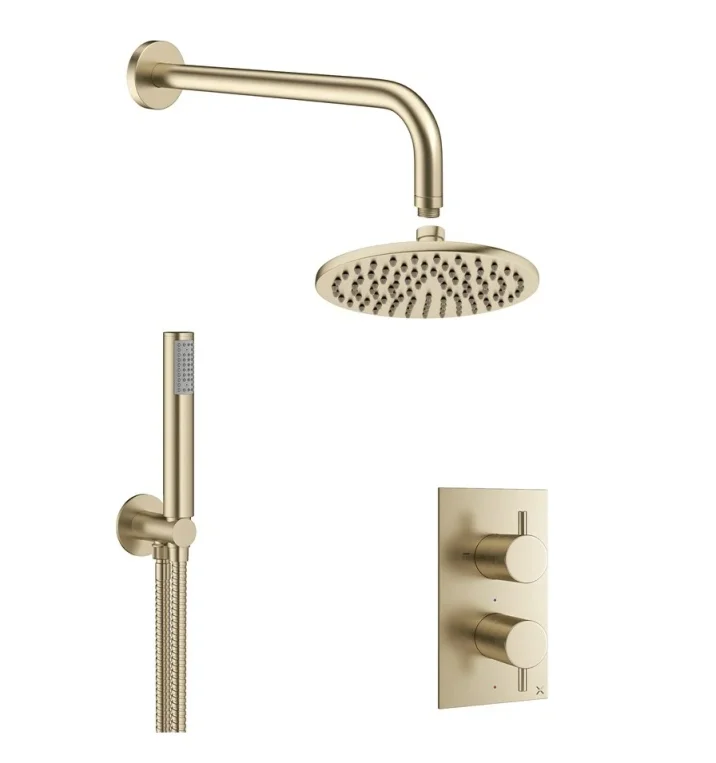 Crosswater One Box Showering Mpro Bundle 1510 Brushed Brass product image - Image 1