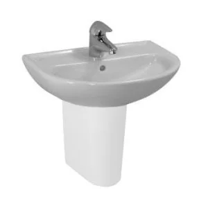 Laufen Pro Round Hand Basin 45 X 33cm One Tap Hole - White