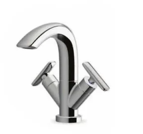 Laufen Curve Prime 2 Tap Holes Basin Mixer Chrome product image - Image 1