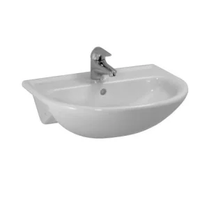 Laufen Pro Semi-recessed Basin 560 X 440mm One Tap Hole - White