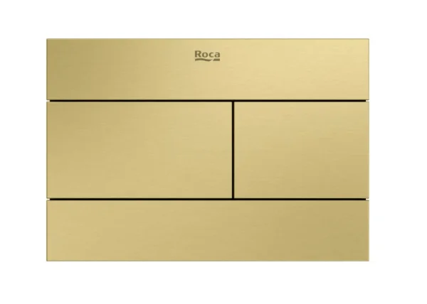Roca Ps2 Dual Flush Plate - Brushed Brass