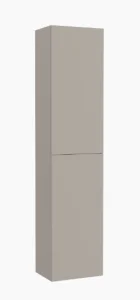 Roca Ona Column 40 Cm Two Soft-close Doors & 4 Internal Glass Shelves 175 X 40 Cm - Sand Grey