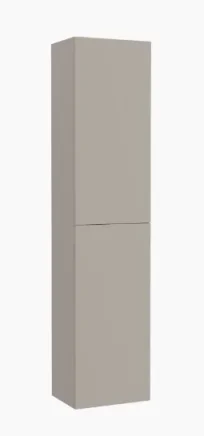 Roca Ona Column 40 Cm Two Soft-close Doors & 4 Internal Glass Shelves 175 X 40 Cm - Sand Grey product image - Image 1
