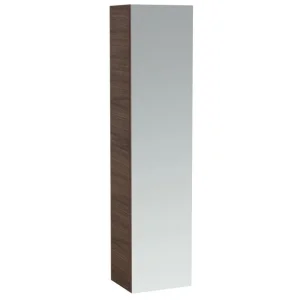 Laufen Alessi Tall Mirror Cabinet - Noce Canaletto