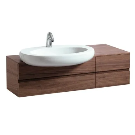 Laufen Alessi Vanity Unit 120 Cm, Left Hand - Noce Canaletto product image - Image 1