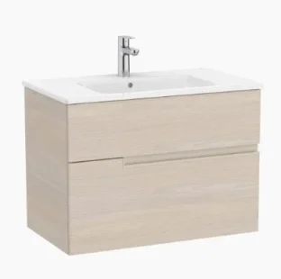 Roca Victoria-n Base Unit 80 X 46 Cm, Two Drawers - Light Ash product image - Image 1