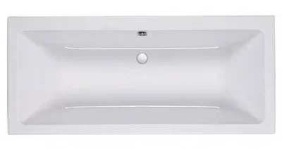 Roca The Gap Double Ended Bath 170 X 75 Cm, No Tap Hole - White