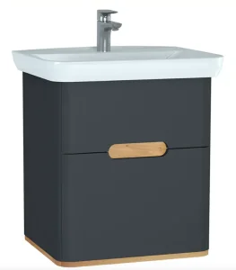 Vitra Sento Vanity Unit 63 Cm - Matt Anthracite (pick 60834 Unit 5946 - Basin)