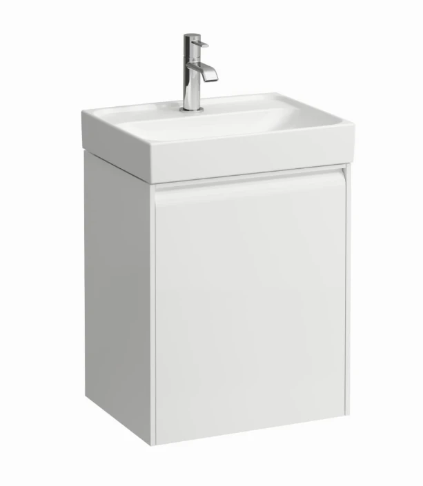 Laufen Meda Vanity Unit 45 X 34 X 51.5 Cm, One Door, Left Hand Hinge - Matt White