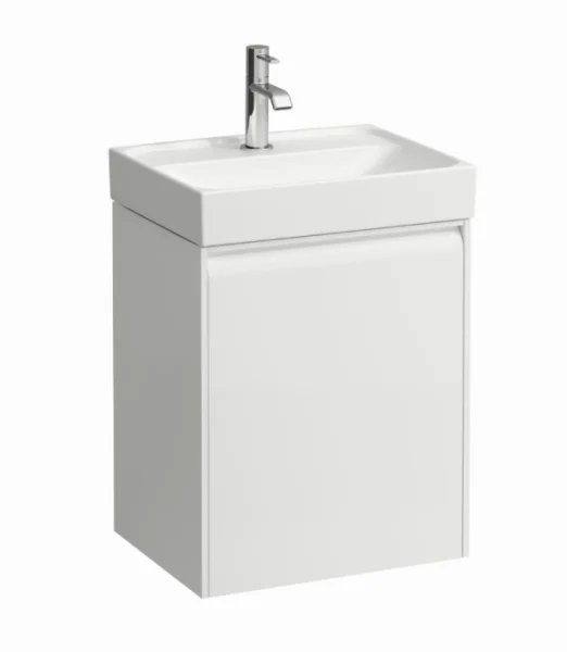 Laufen Meda Vanity Unit 45 X 34 X 51.5 Cm, One Door, Left Hand Hinge - Matt White