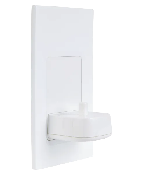 Proofvision In-wall Single Electric Toothbrush Charger - White With White Faceplate