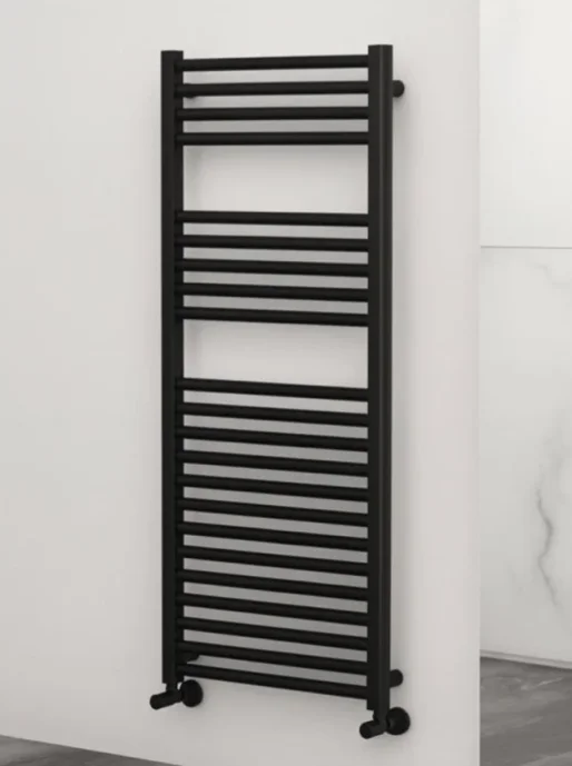 Vogue Modern 1 - Towel Warmer Heating Only - RAL 9005 Finish 800mmx300mmx93mm product image - Image 1