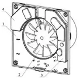 Hib Hush Th Fan, White technical drawing - Image 2