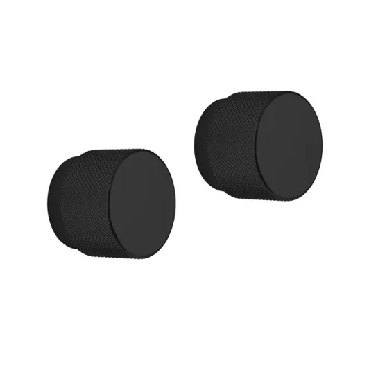 Crosswater Knurled Handle X2 Matt Black product image - Image 1