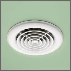 Hib Turbo Inline Fan, White - Non Illuminated 14.5 X D1.5cm