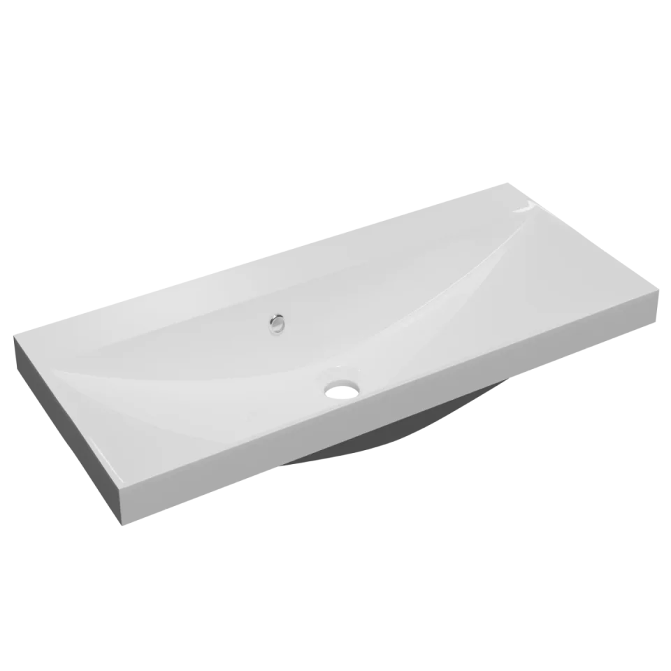 Faeber Silkstone Arc 800mm Gloss Basin product image - Image 1