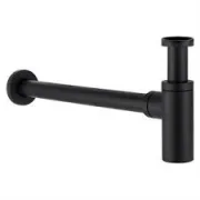 Bagno Design Aquaeco Luxury Brass Bottle Trap Matt Black