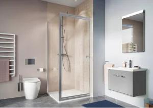 Crosswater Clear 6 Infold Door 900 Chrome