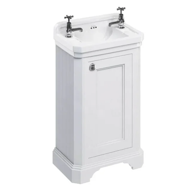 Burlington Bur Cloakroom Basin Unit - Matt White product image - Image 1