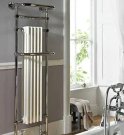 Vogue Regency Tall Floor Standing - Brass Electric Only 1500 X 500mm Chrome product image - Image 1