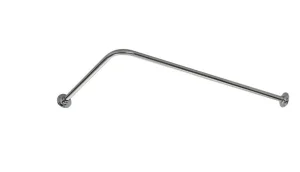 Vogue Shower Curtain Rail 6.3 Unheated 75 X 1538mm Chrome