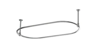 Vogue Shower Curtain Rail 1.1 Unheated 325 X 1275mm Chrome
