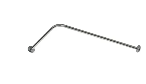 Vogue Shower Curtain Rail 6.2 Unheated 75 X 1238mm Chrome product image - Image 1