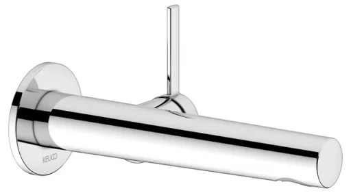 Keuco Ixmo Pure Wall Mounted 219mm Single Lever Basin Mixer Tap Chrome product image - Image 1