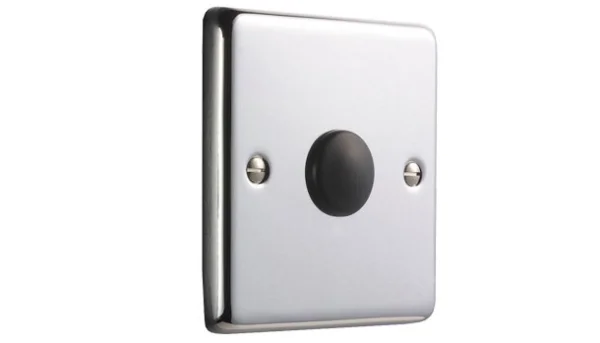 Vogue Covers 1 Gang Pattress Plate Chrome