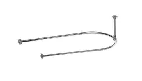 Vogue Shower Curtain Rail 2.1 Unheated 338 X 1238mm Chrome product image - Image 1