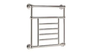 Vogue Elizabeth Wall Mounted - Brass Dual Fuel 740 X 675mm Chrome