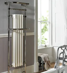 Vogue Regency Tall Floor Standing - Brass Heating Only 1500 X 500mm Chrome