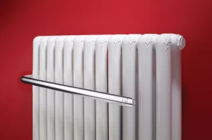 Bisque Tetro Towel Rail Polished Aluminium