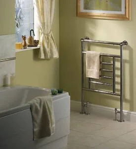 Vogue Elizabeth Floor Standing - Brass Heating Only 938 X 825mm Chrome