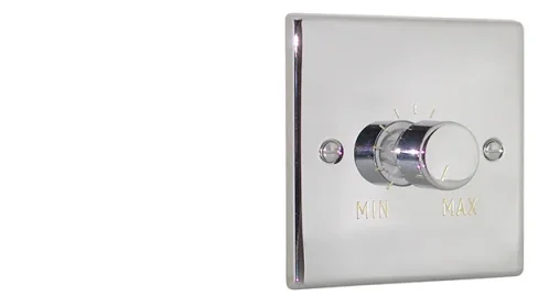 Vogue Voltage Regulator 1 Gang 75w - 400w Chrome product image - Image 1