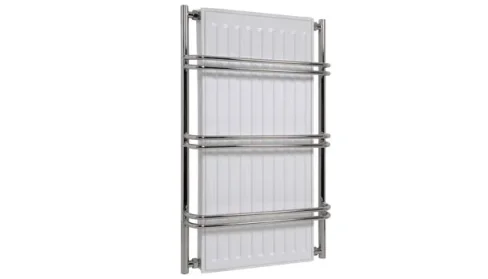 Vogue Nexus Iii Dual Fuel 900 X 525mm Chrome product image - Image 1