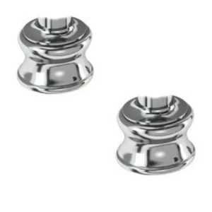 Burlington Regent Large Tap Bases (pair) Chrome