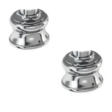 Burlington Regent Large Tap Bases (pair) Chrome