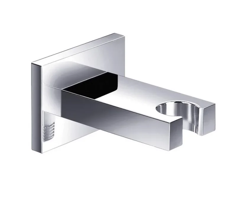 Just Taps Square Minimalist Hand Shower Holder Chrome product image - Image 1