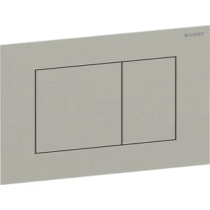 Geberit Sigma40 Flush Plate For Dual Flush, Square: Brushed Nickel