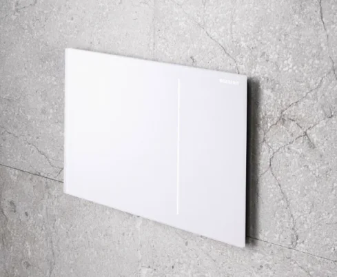 Geberit Sigma70 - White Glass product image - Image 1
