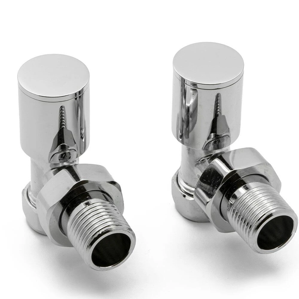 Reina Portland Angled Polished Radiator Valves