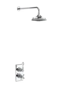 Burlington Single Outlet Conceal Shower Valve & Arm Chrome