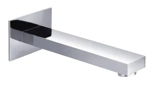 Just Taps Athena Wall Mounted Bath Spout 180mm Chrome