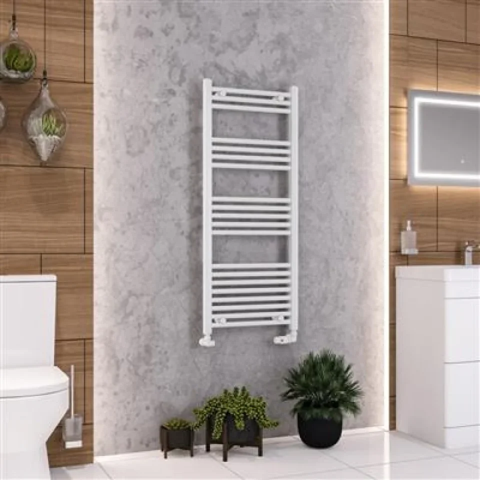 Eastbrook Wendover Straight Multirail 1200 X 500 Gloss White detail view - Image 4