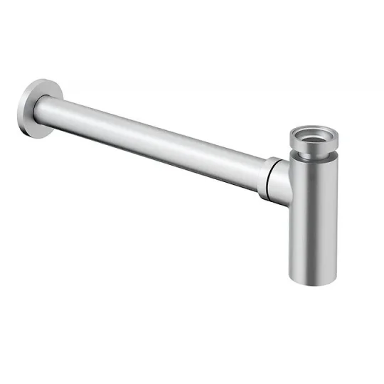 Crosswater 3ONE6 Tall Bottle Trap Stainless detail view - Image 3